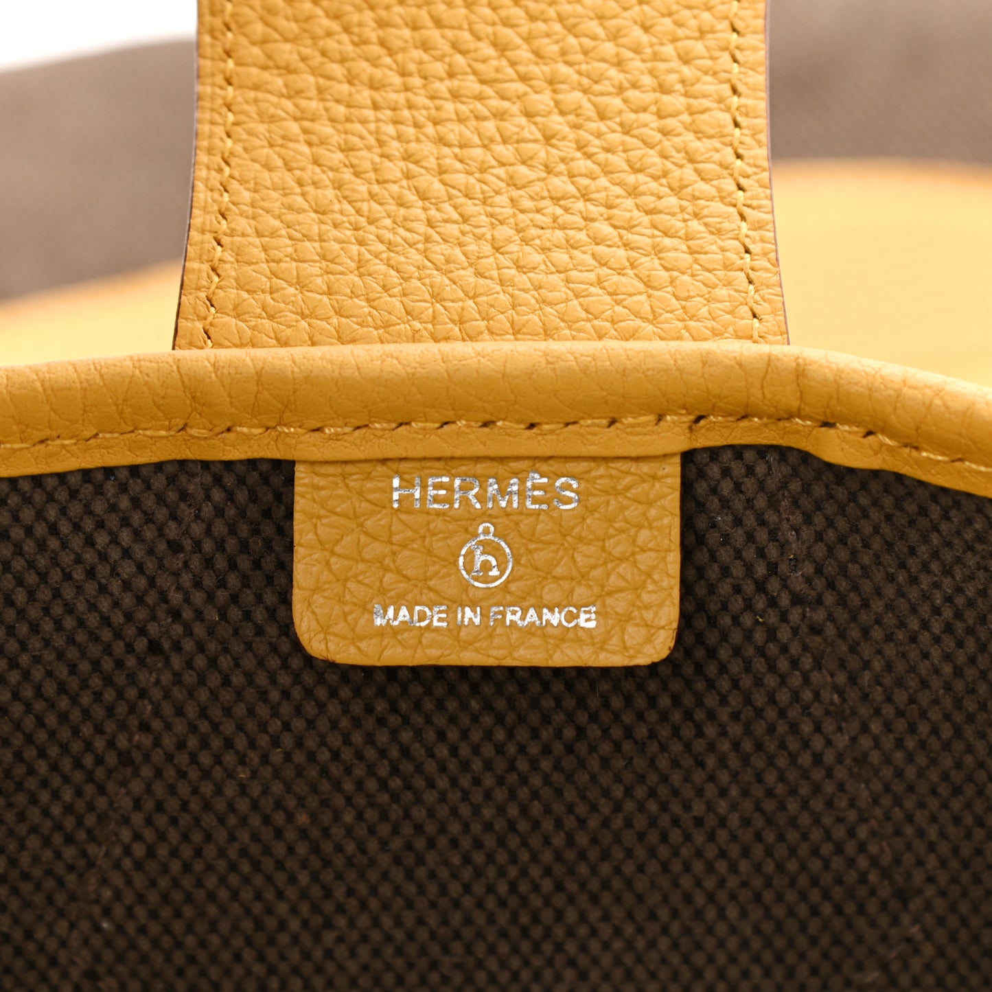 Canvas Calfskin Petit H Monsieur B Bag Jaune