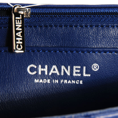 Chanel Lambskin Jumbo Single Flap Dark Blue 7 of 9