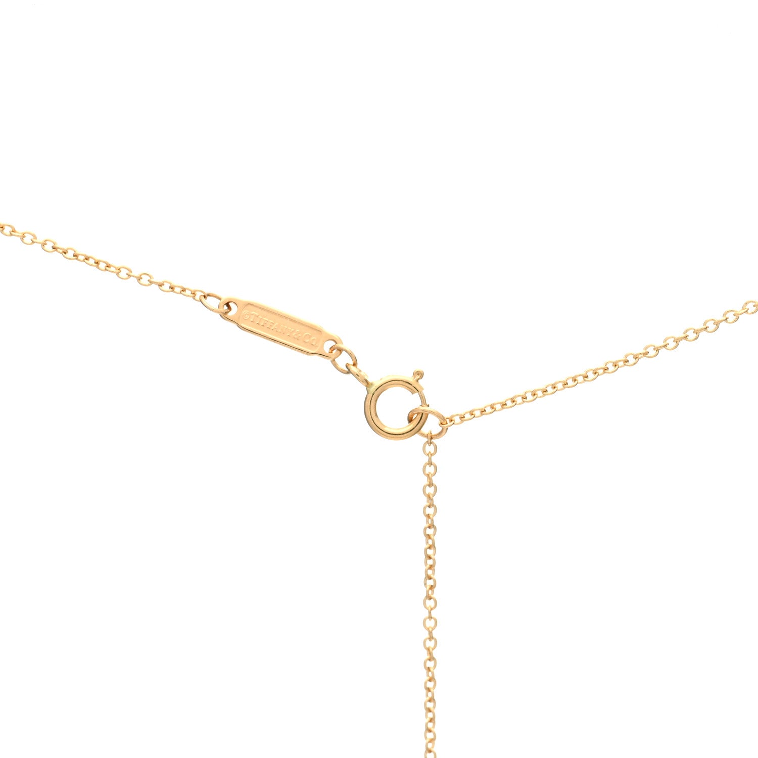 Tiffany 18K Rose Gold Mini T Smile Pendant Necklace 4 of 4
