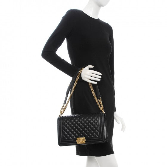 Chanel Calfskin Quilted New Medium Boy Flap Black 2 of 8