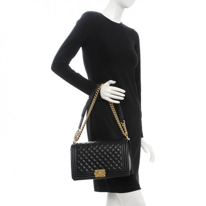 Chanel Calfskin Quilted New Medium Boy Flap Black 2 of 8