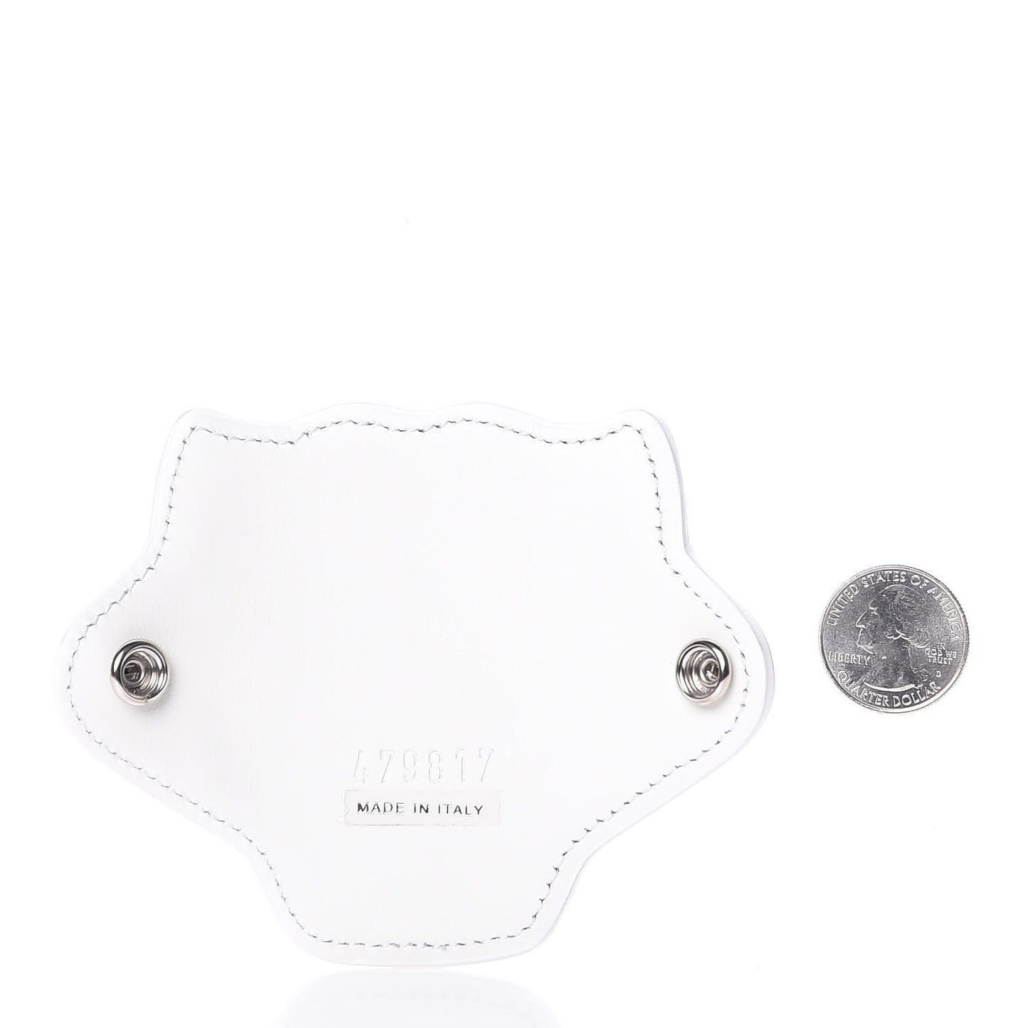 Calfskin Embellished Ace Tiger Patch White