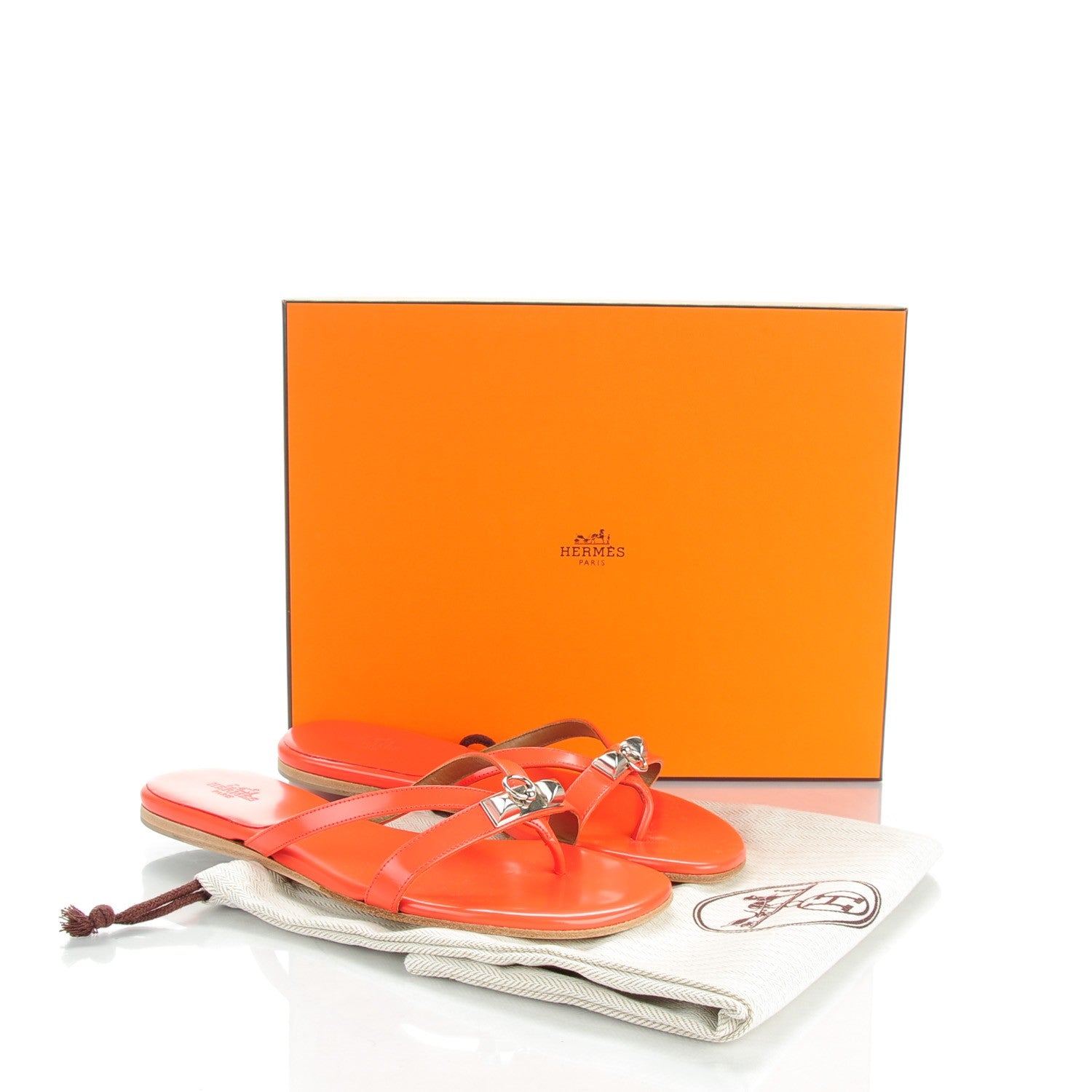Hermes Patent Corfou Sandals 36 9 of 9