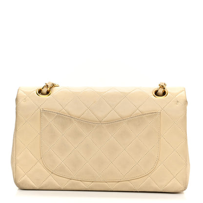 Chanel Lambskin Quilted Small Double Flap Beige 18 of 22