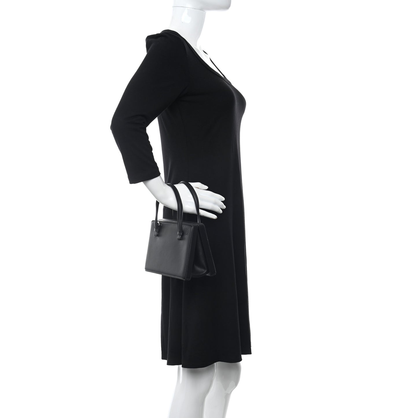 Calfskin Small Postal Bag Black