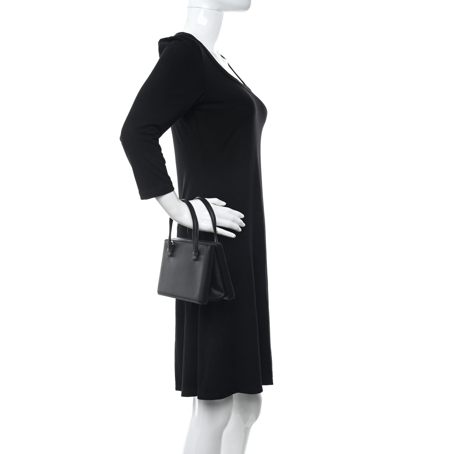 Loewe Calfskin Small Postal Bag Black 2 of 9