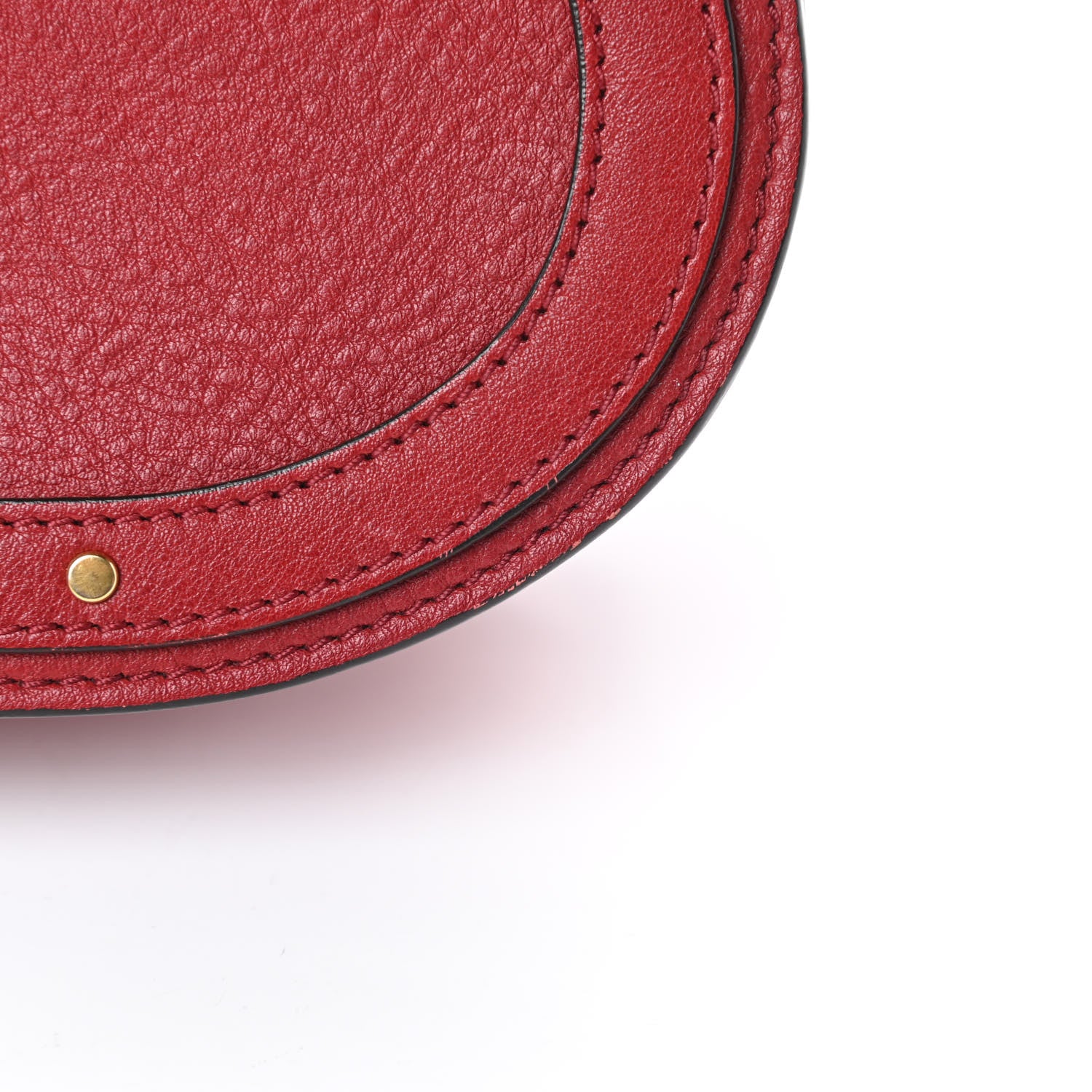 Chloe Calfskin Suede Small Nile Bracelet Bag Intense Red 13 of 13
