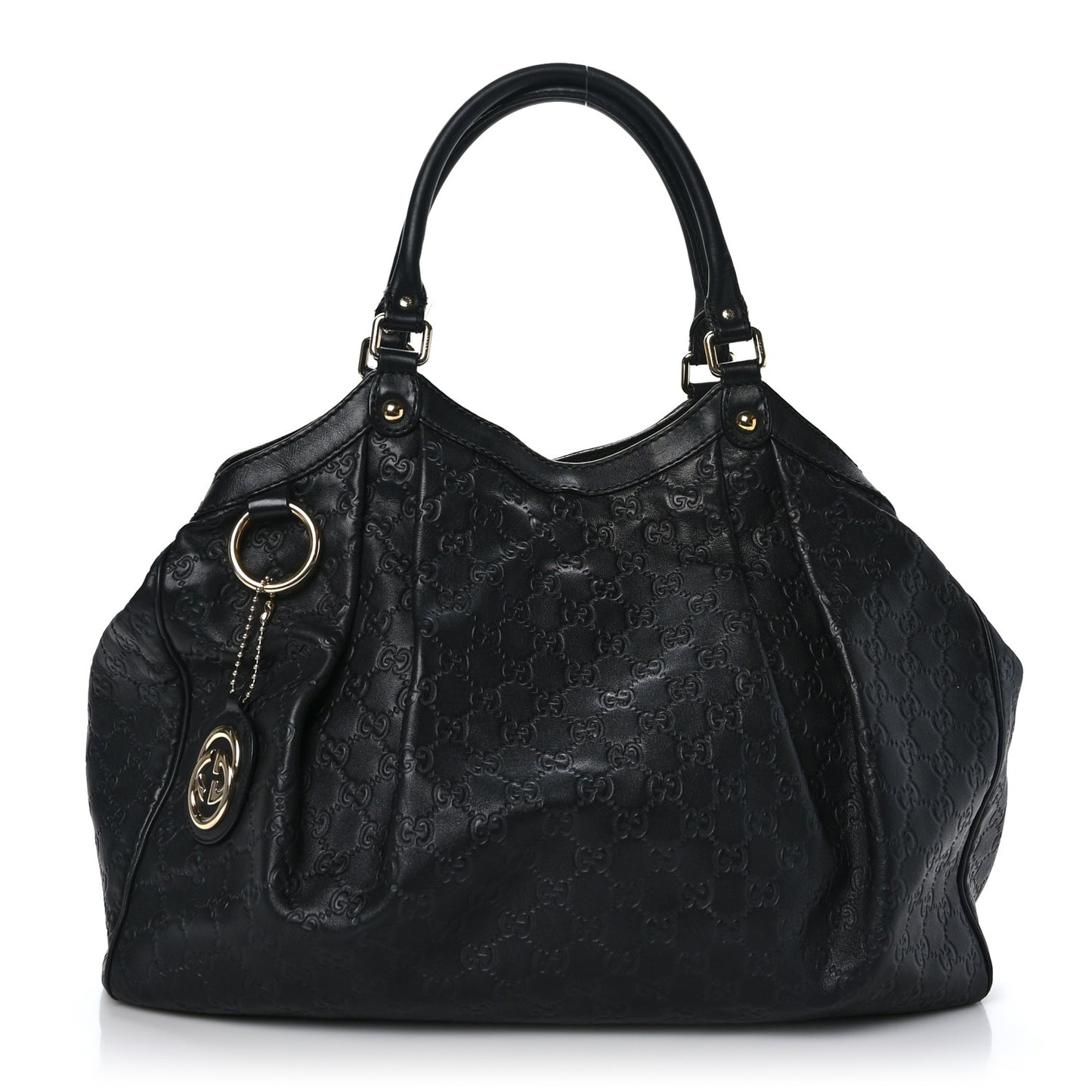 Guccissima Large Sukey Tote Black