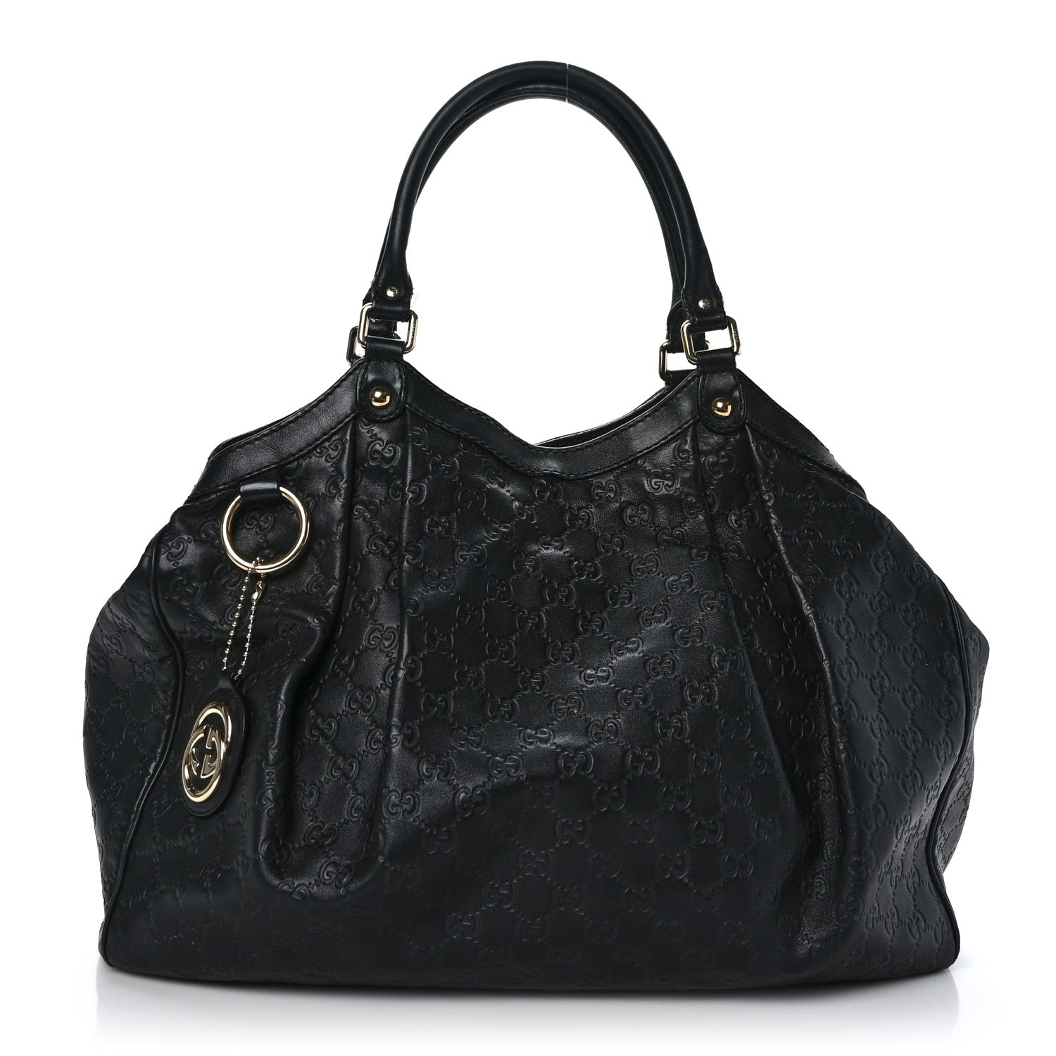 Gucci Guccissima Large Sukey Tote Black 1 of 12