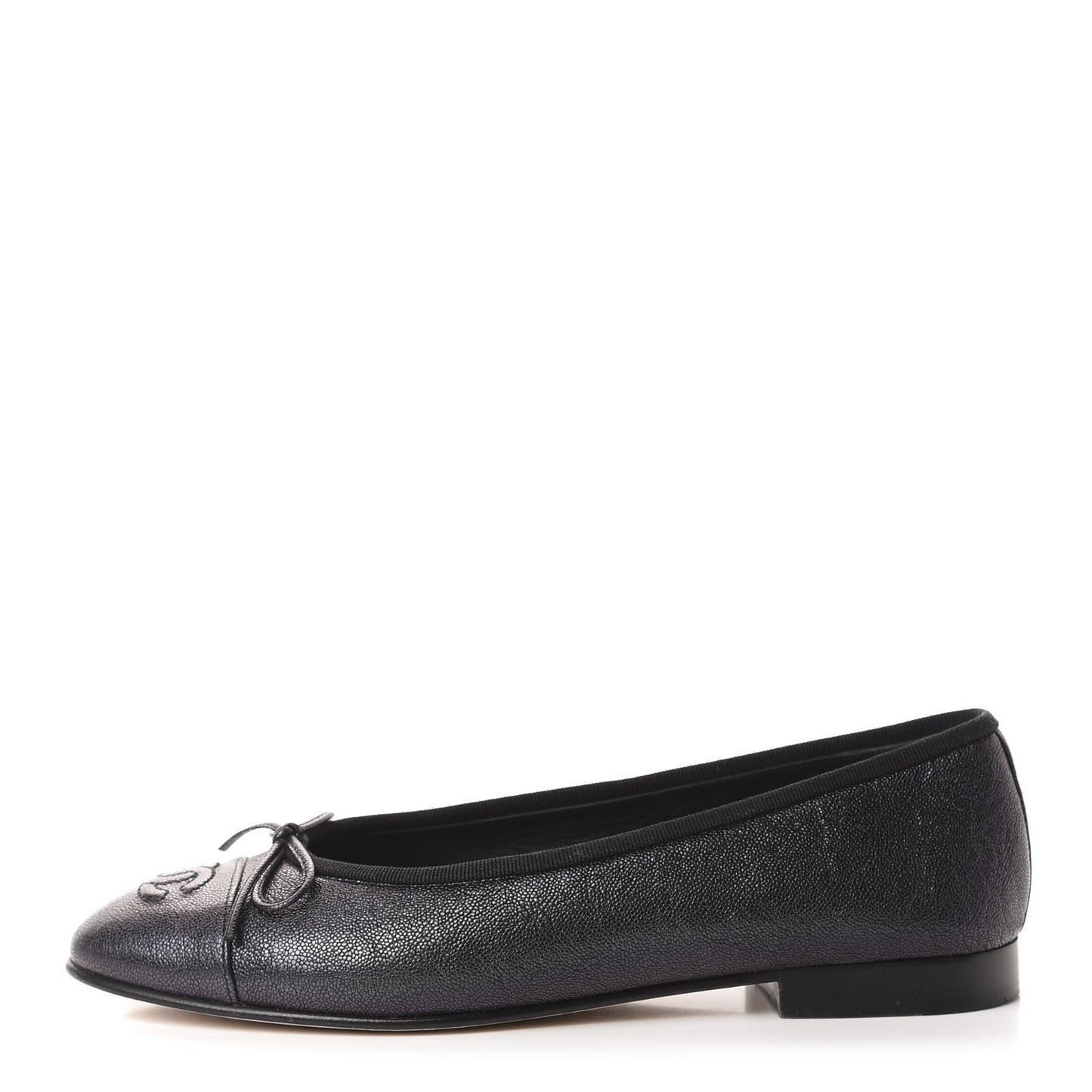 Caviar CC Cap Toe Ballerina Flats 38 Black