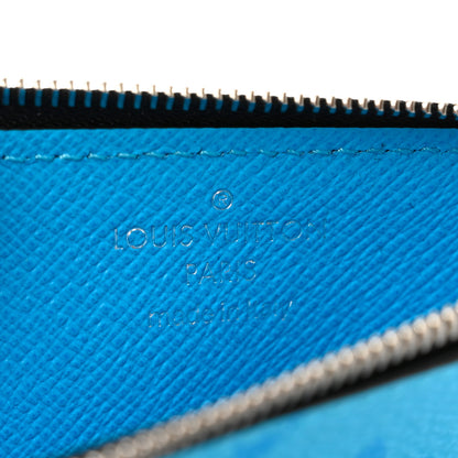 Louis Vuitton Taigarama Coin Card Holder Blue Lagoon 6 of 6