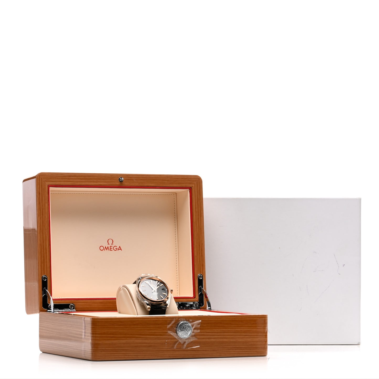 Stainless Steel 18K Red Gold Alligator 41.5mm Seamaster Aqua Terra 150M Automatic Watch Grey 231.23.39.21.06.001
