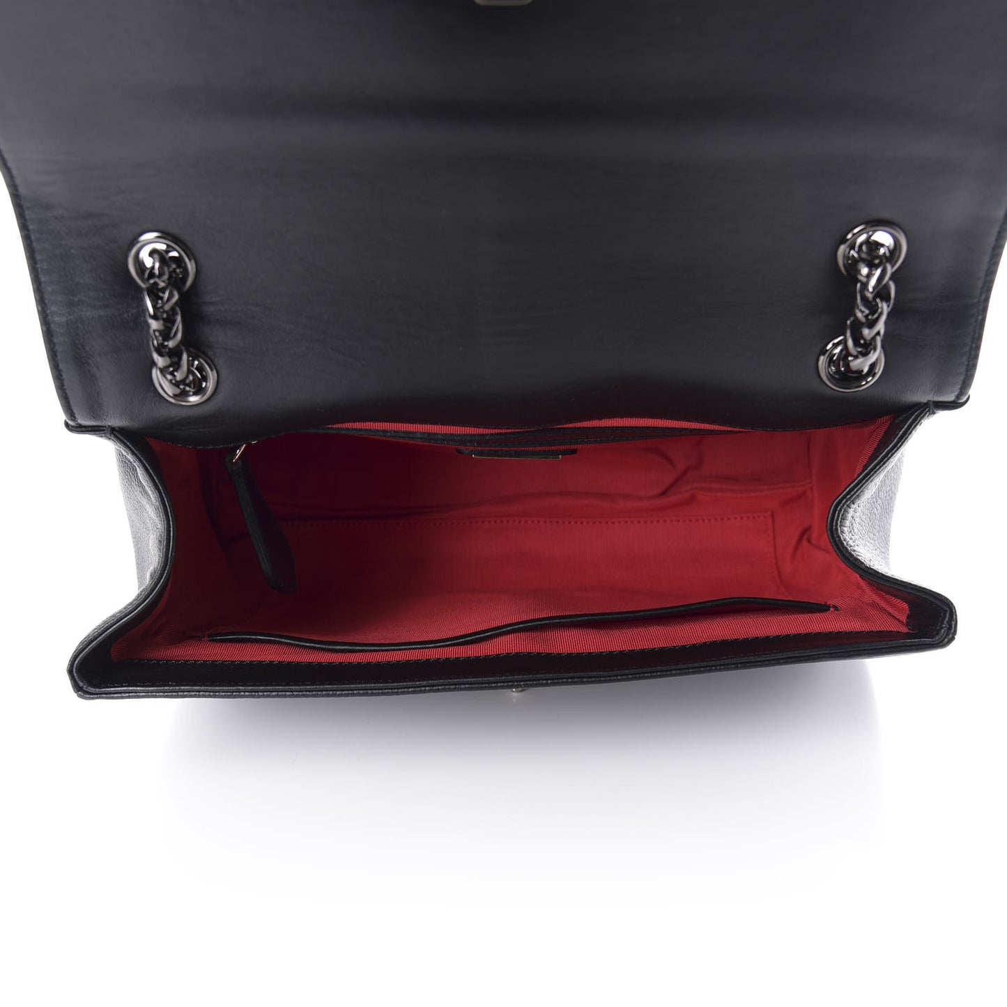 Calfskin Small Sweet Charity Shoulder Bag Black