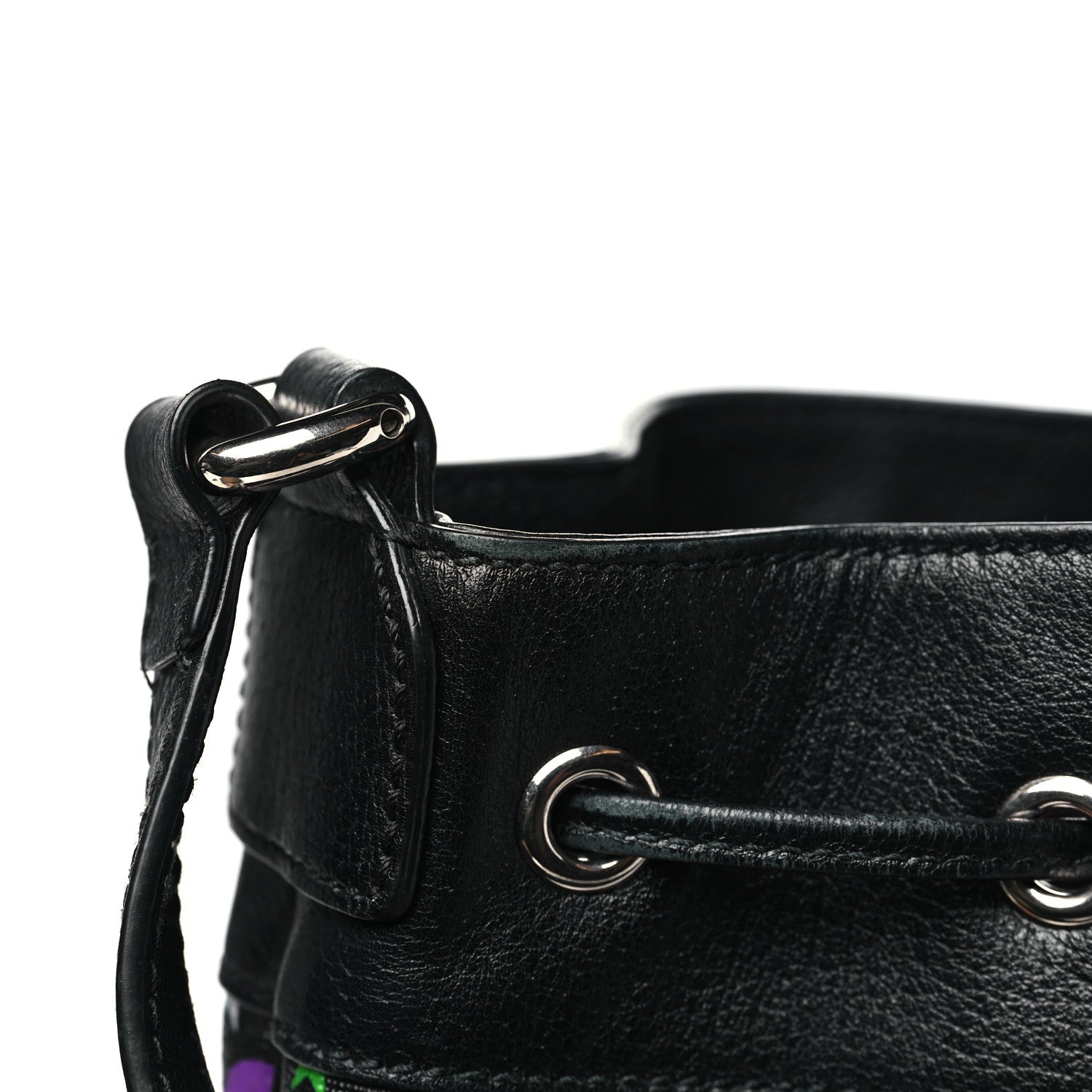 Gucci GG Supreme Monogram Psychedelic Bucket Bag Black 11 of 11