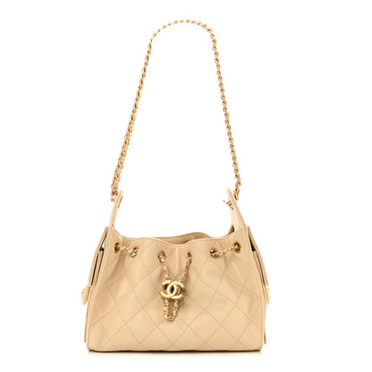 Chanel Caviar Quilted Mini Chanel 25 Handbag Beige 1 of 11