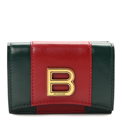 Gucci X Balenciaga Calfskin Web Card Case Wallet Beige Ebony 1 of 7