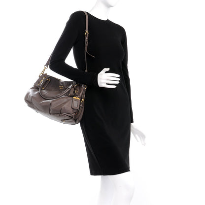 Prada Soft Calf Shoulder Bag Bambu 2 of 12