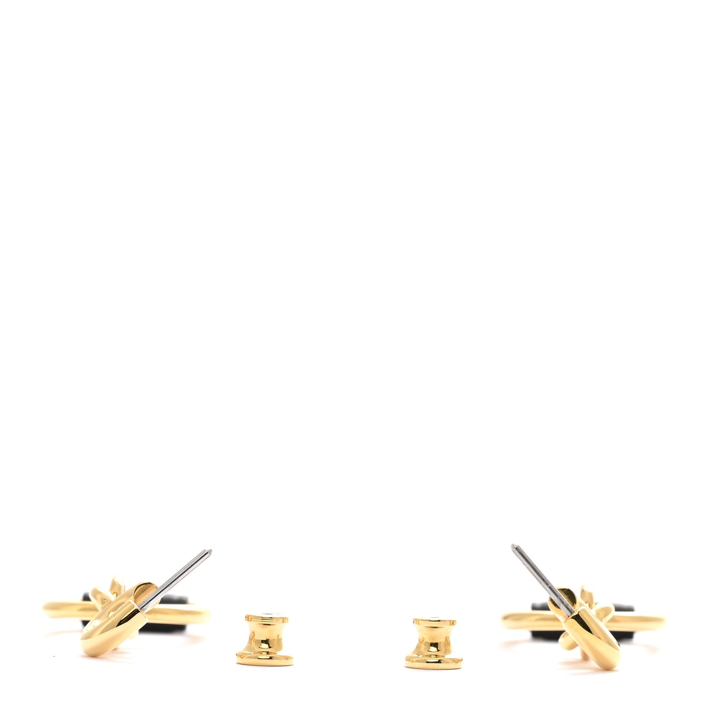 Swift Small Heritage Equestre Etrier Earrings Black