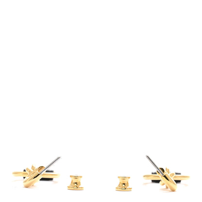 Hermes Swift Small Heritage Equestre Etrier Earrings Black 3 of 6