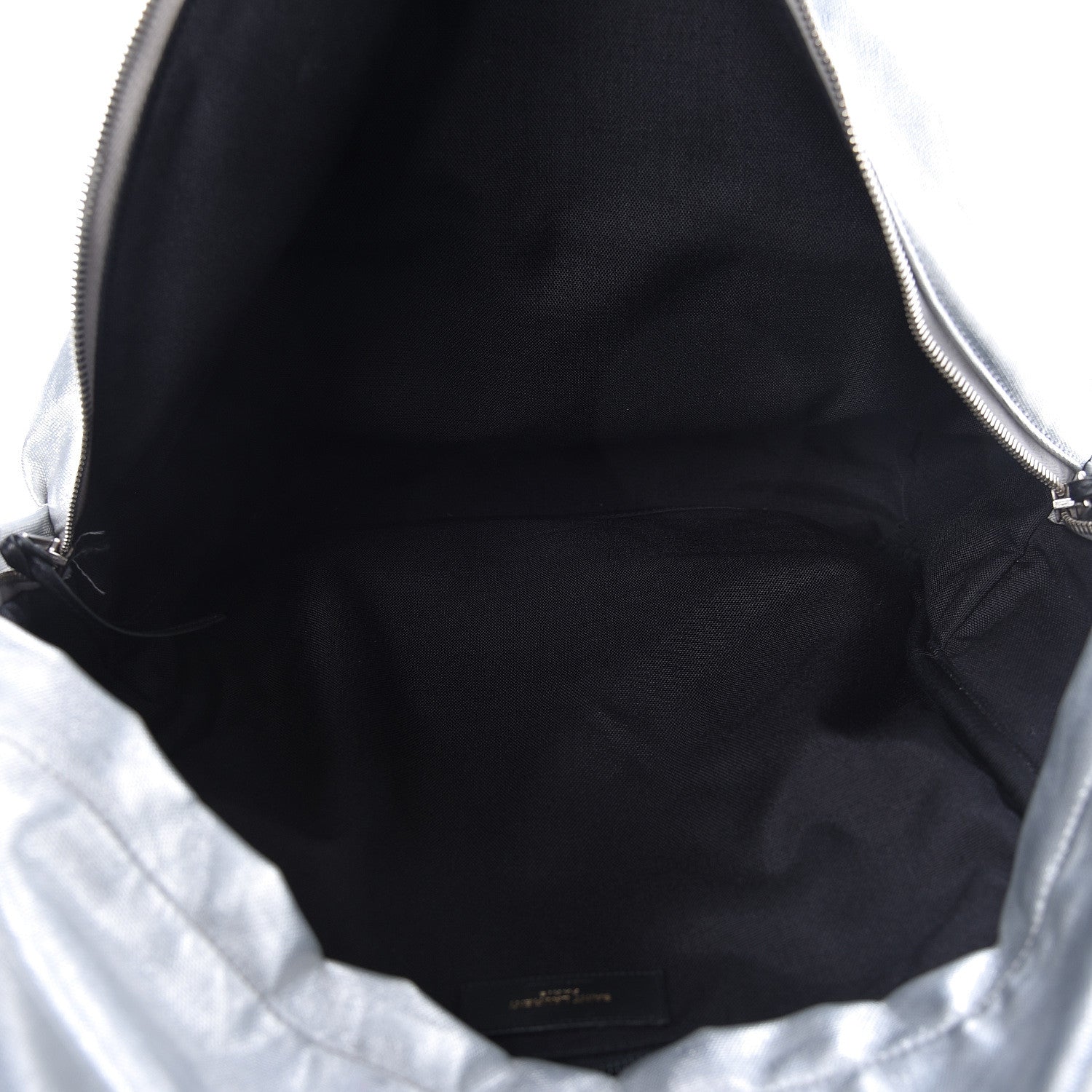 Saint Laurent Nylon Metallic Hunting Backpack Silver 5 of 17