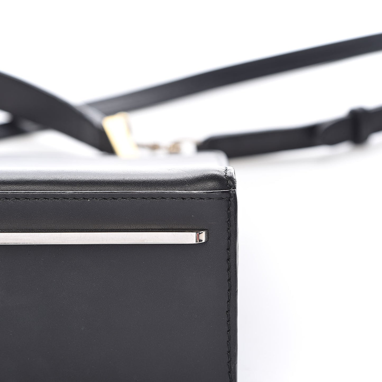 Calfskin Le Dix S Cartable Shoulder Bag Black