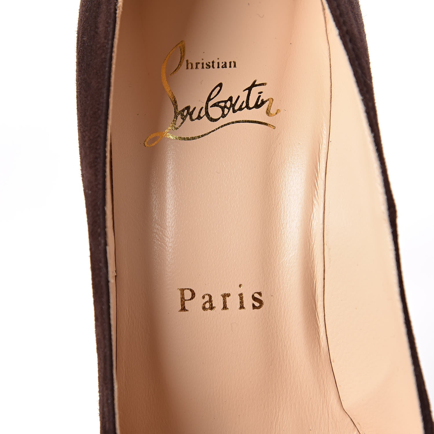 Christian Louboutin Suede Fifi 100 Pumps 37 Coffee 6 of 11