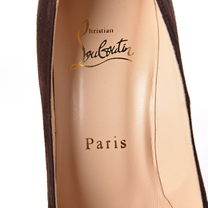 Christian Louboutin Suede Fifi 100 Pumps 37 Coffee 6 of 11