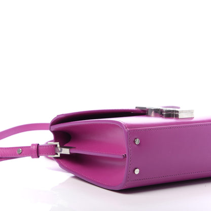 Saint Laurent Calfskin Mini Classic Monogram Cassandra Top Handle Bag Electric Fuchsia 6 of 11