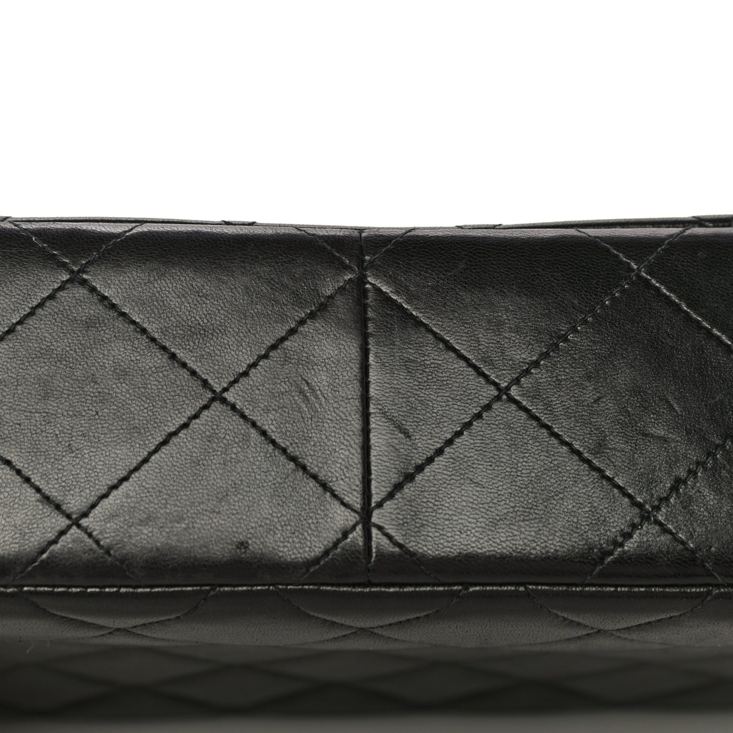 Lambskin Quilted Medium Single Flap Black