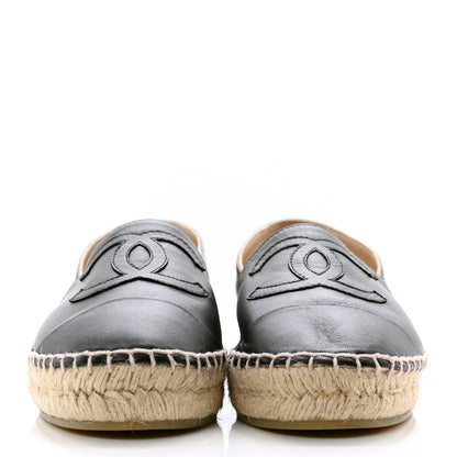 Chanel Lambskin CC Espadrilles 35 Black 2 of 8