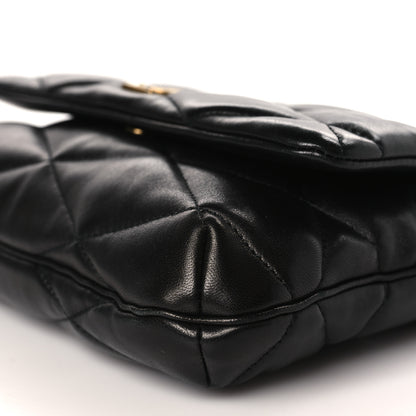 Saint Laurent Lambskin Quilted Le 57 Diamond Shoulder Bag Black 9 of 9