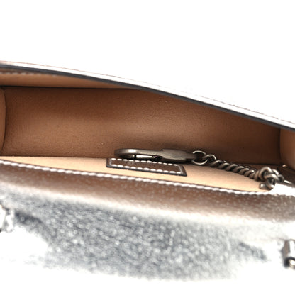 Gucci Metallic Calfskin Super Mini Dionysus Shoulder Bag Silver 5 of 11