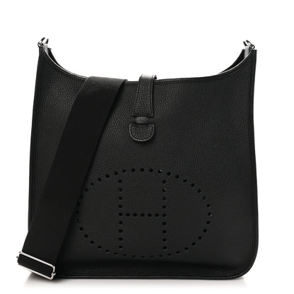 Hermes Taurillon Clemence Evelyne III GM Black 1 of 11