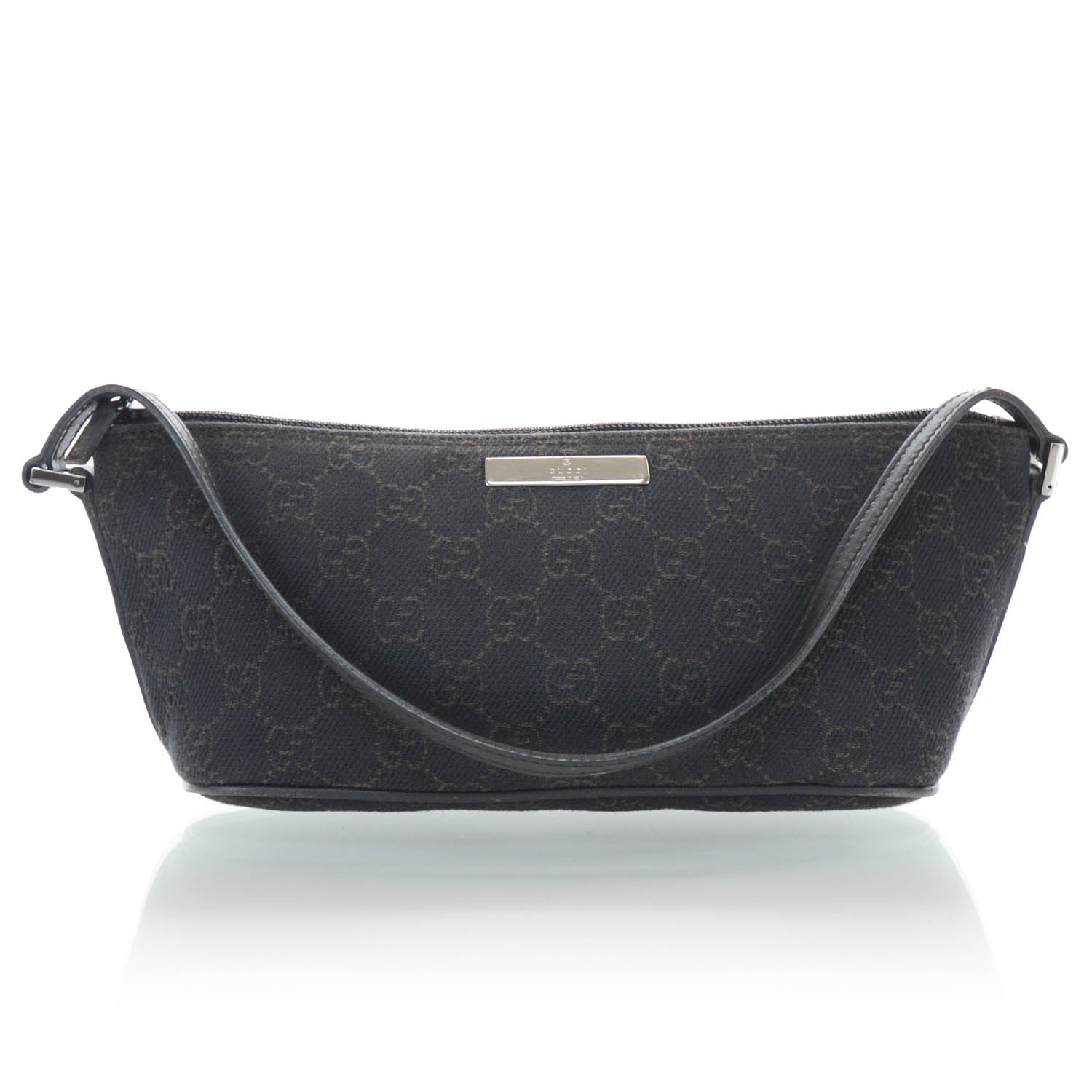 Gucci Monogram Boat Pochette Brown 1 of 11