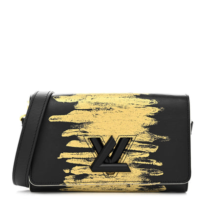 Louis Vuitton Calfskin Twist Chain Wallet Light Gold 1 of 9
