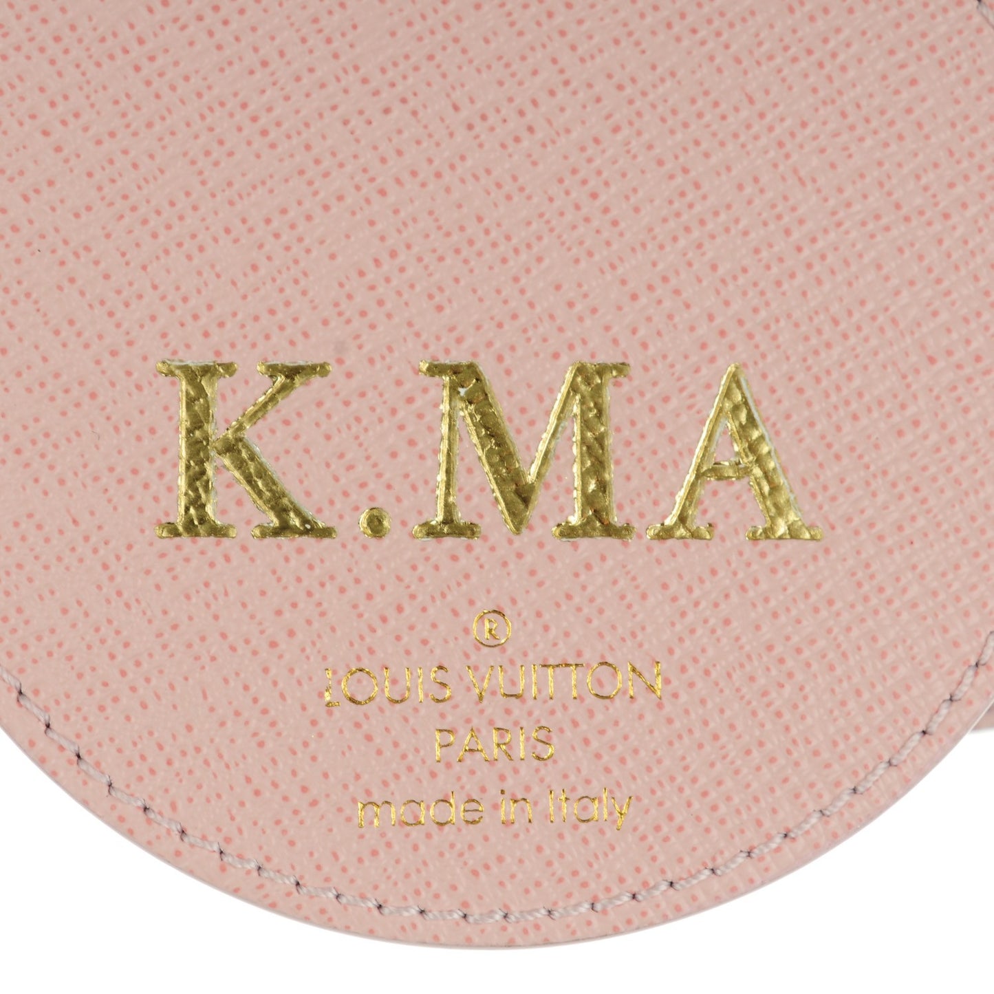 Monogram LV Mirror Bag Charm Key Holder Rose Ballerine