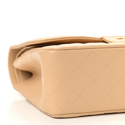 Chanel Caviar Quilted Jumbo Double Flap Beige Clair 9 of 12