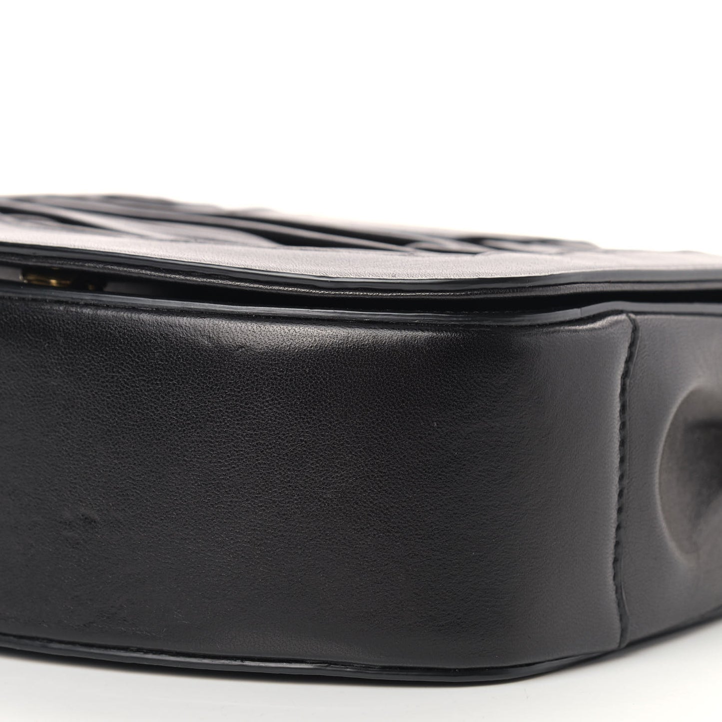 Lambskin Chrissie Chain Shoulder Bag Black