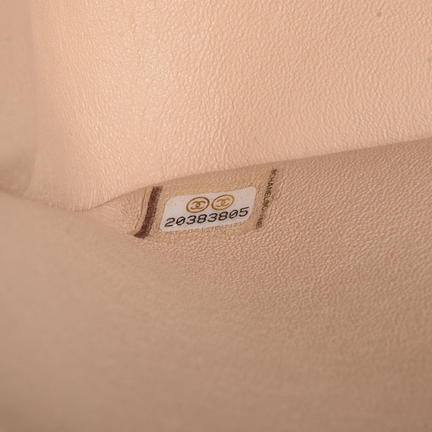 Caviar Jumbo Double Flap Light Beige