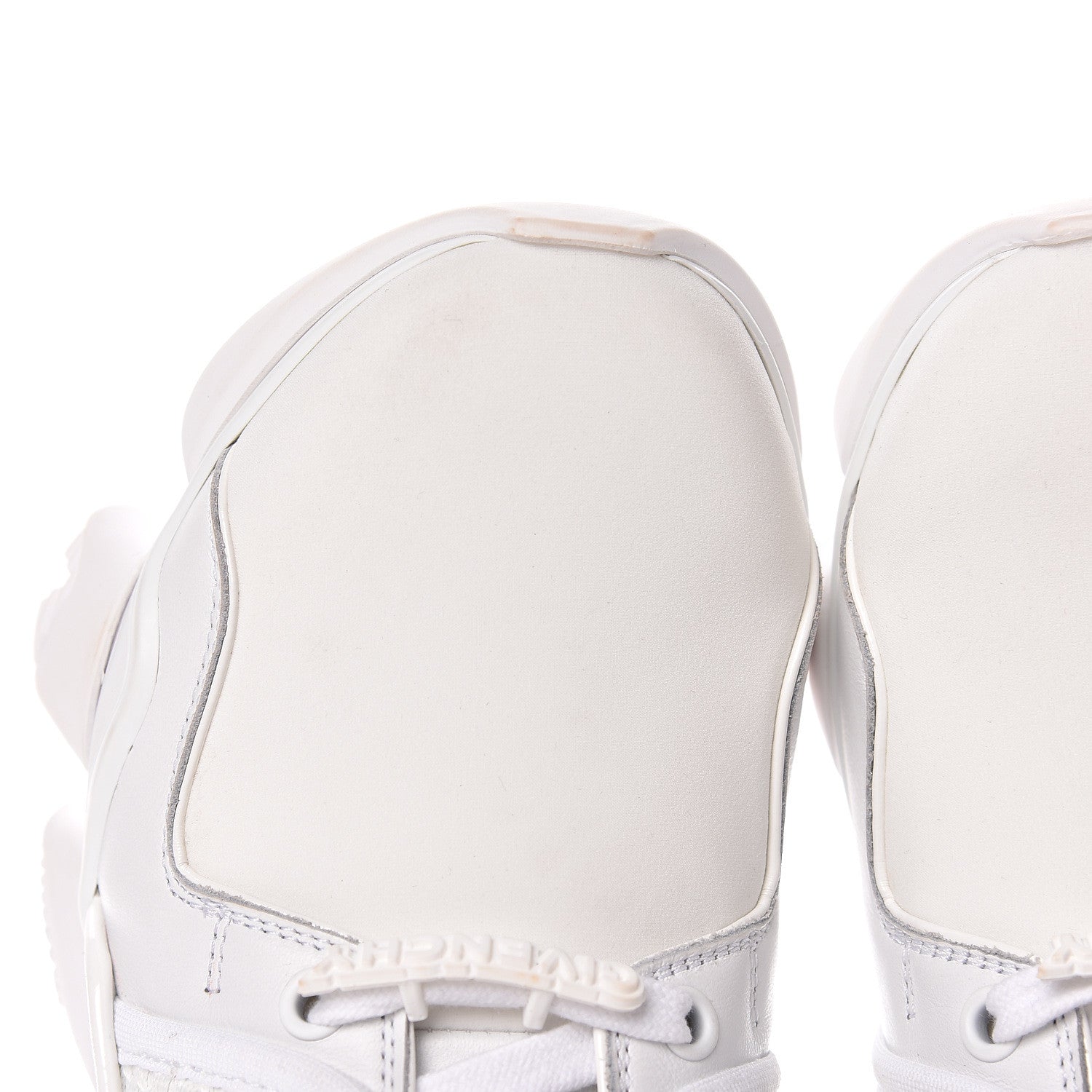 Givenchy Calfskin Neoprene Jaw Low Sneakers 38 White 12 of 20