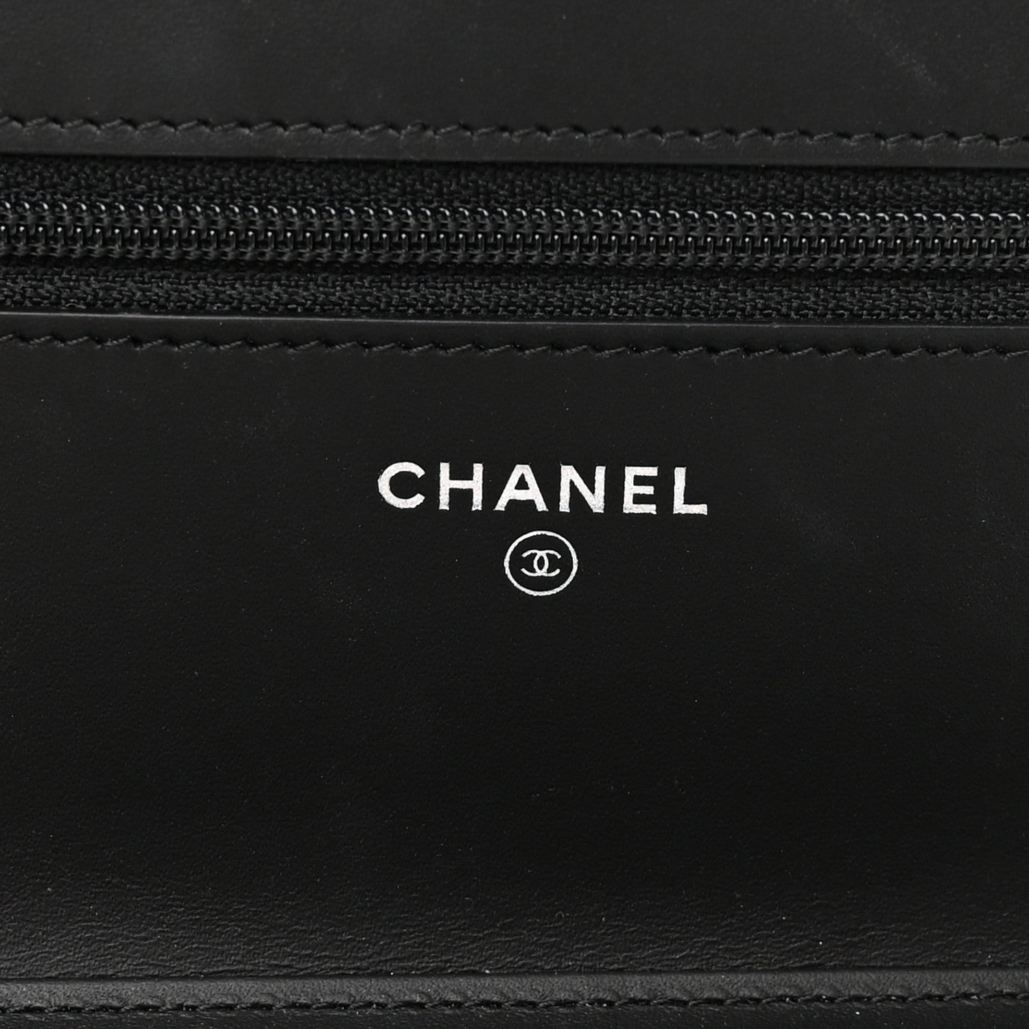 Chanel Patent Quilted Wallet On Chain WOC Black 6 of 17