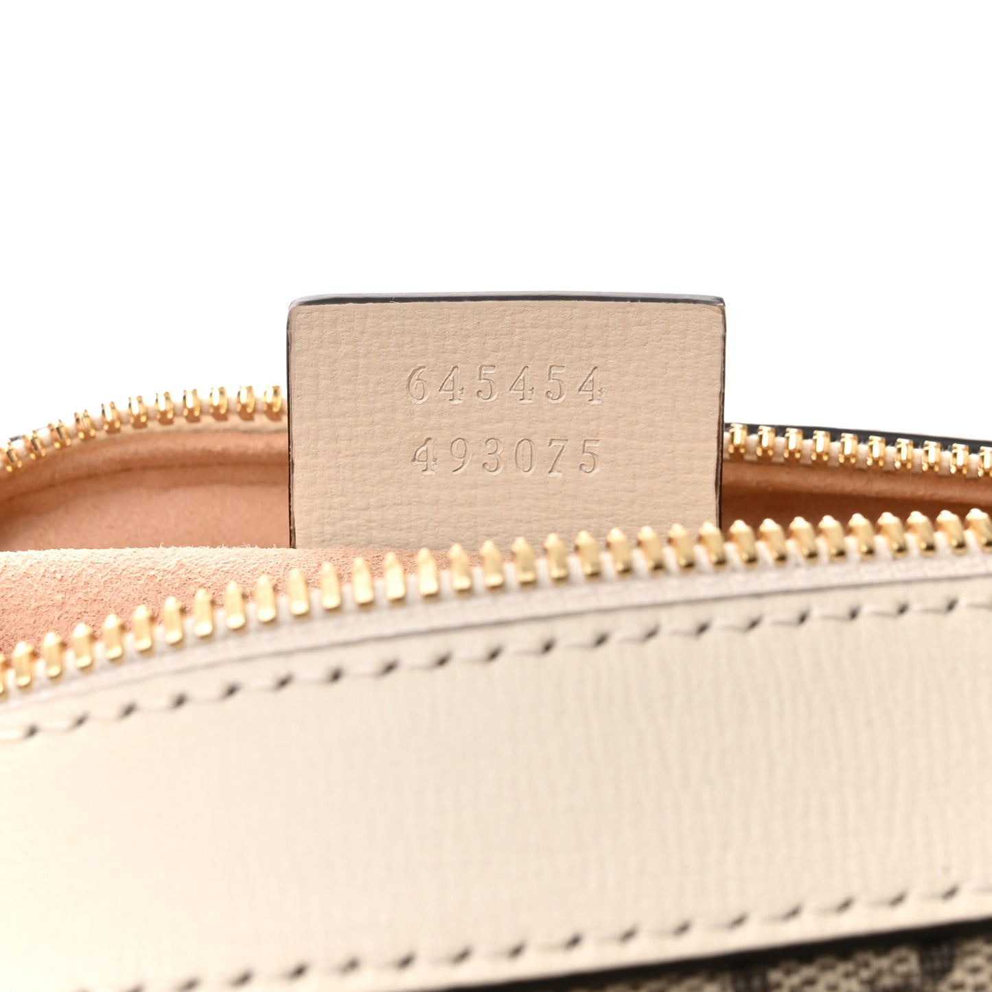 GG Supreme Monogram Small Horsebit 1955 Shoulder Bag Beige Mystic White