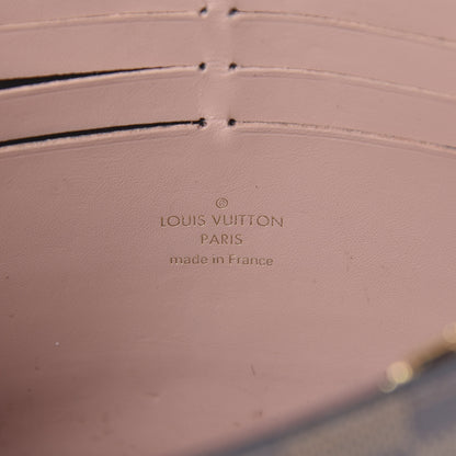 Louis Vuitton Damier Ebene Croisette Chain Wallet Magnolia 6 of 16