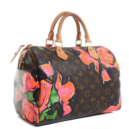 Louis Vuitton Monogram Roses Speedy 30 3 of 7