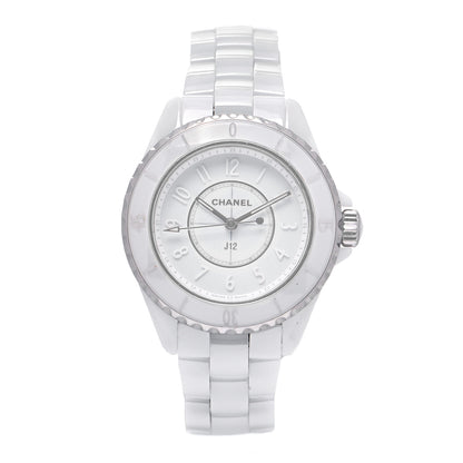 Chanel Stainless Steel Ceramic 33mm J12 Phantom Quartz Watch White 1 of 5