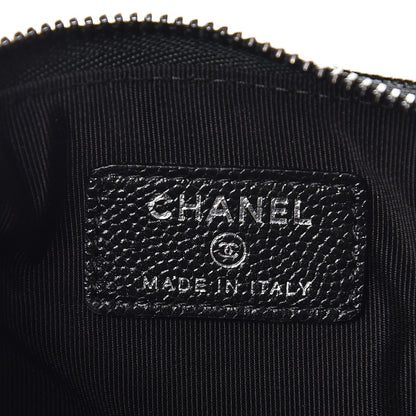 Chanel Iridescent Caviar Quilted Small Cosmetic Case Black 6 of 8