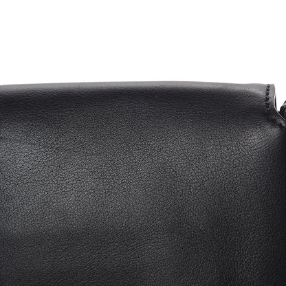 Fendi Vitello Dolce Lace Up Baguette Black 14 of 20