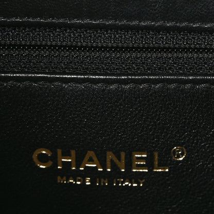 Chanel Lambskin Chevron Quilted Medium Trendy CC Dual Handle Flap Bag Black 7 of 10