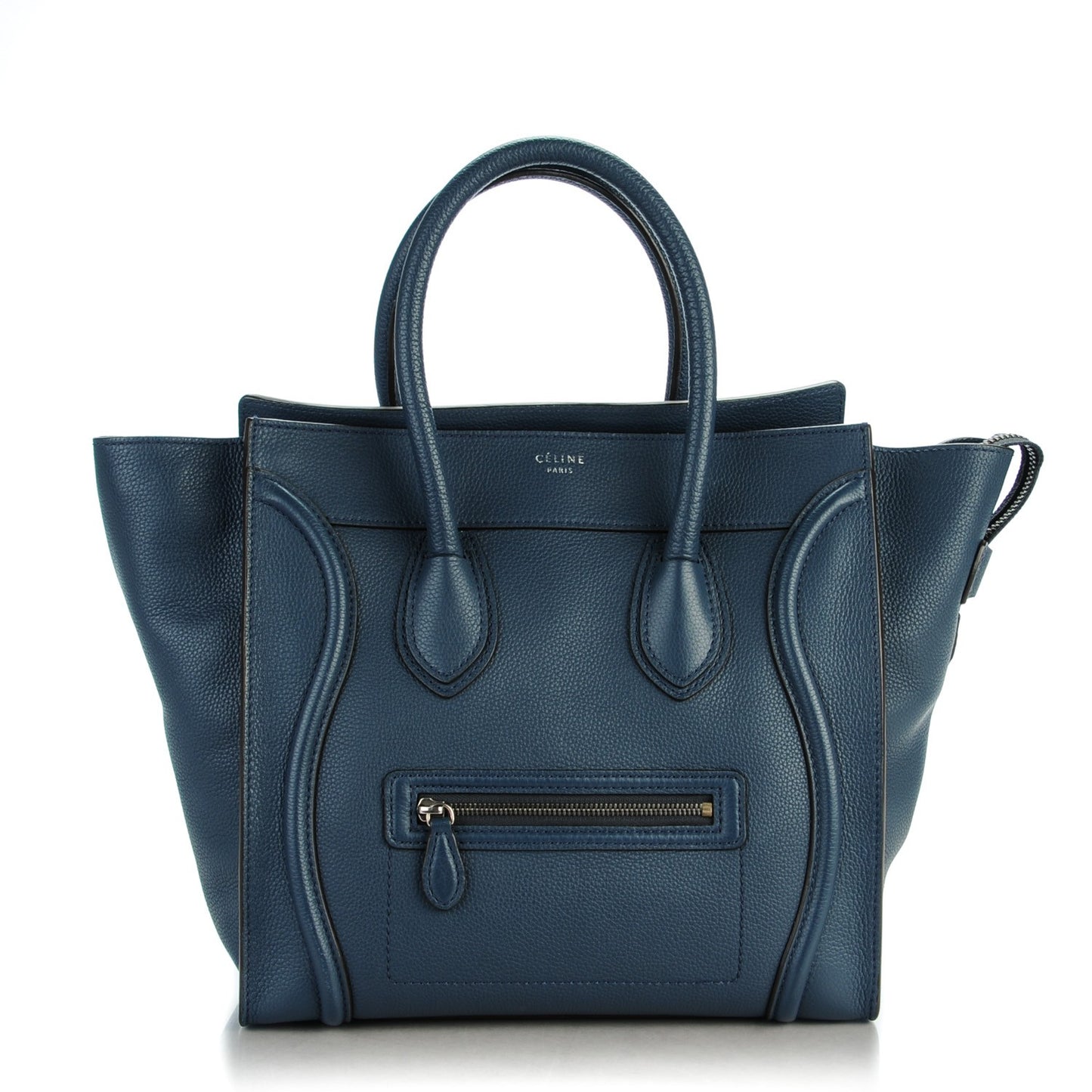 Drummed Calfskin Mini Luggage Orage