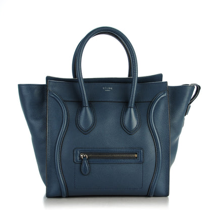 Celine Drummed Calfskin Mini Luggage Orage 1 of 8